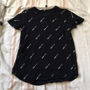 Zyia Active Crewneck Logo Short Sleeved Shirt Size Small